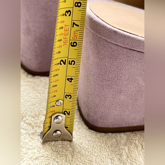 Expressions | Purple Suede Pointed-toe Block heels | Size 7 - Picture 5 of 6